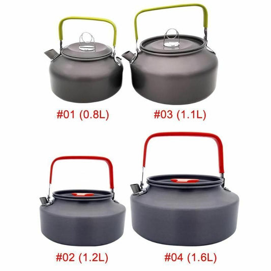 0.8/1.1/1.2/1.6L Water Kettle Portable Camping Aluminum Alloy Outdoor Teapot Bag Buy Our Tea
