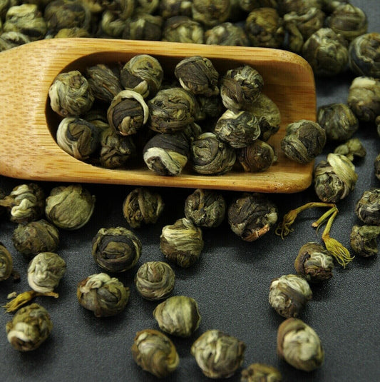 1.1 lb, Jasmine Dragon Pearl Ball Tea Organic Green Tea Flower Tea,mo li hua cha Buy Our Tea