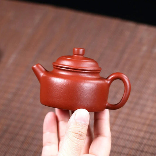 100ml Yixing Purple Clay Teapots Famous Handmade Small Capacity Tea Pot Raw Ore Dahongpao Kettle Chinese Zisha Tea Set Teaware