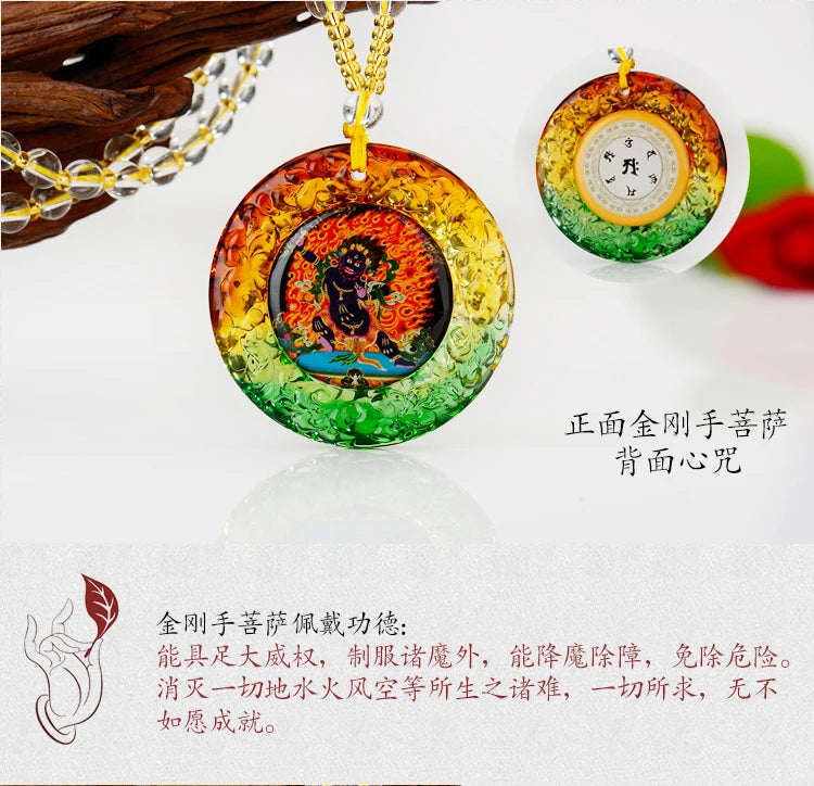 10P- GOOD Buddhist supplies Greco-Buddhist pocket travel efficacious Mascot # the Buddha Crystal Pendant Amulets Good GIFT