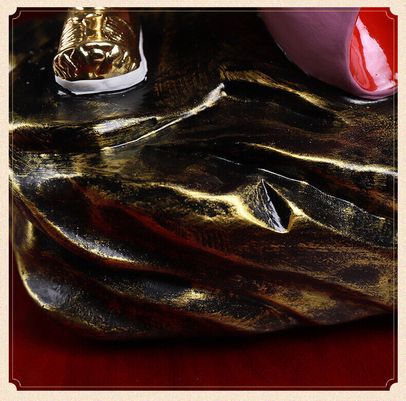 46cm,Modern resin Wealth Guan Gong Riding Dragon Statue,Guan Yu,Home God War 关公