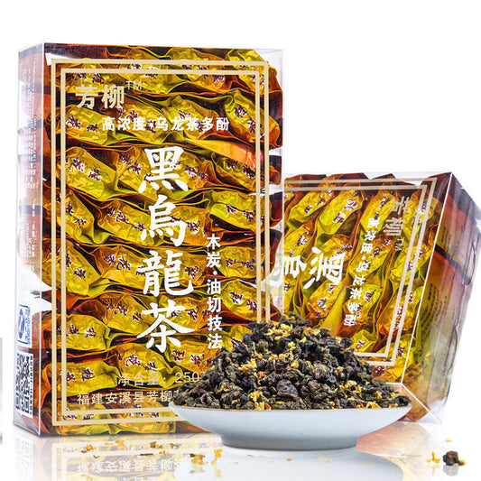 Premium Osmanthus Scented Black Oolong Tea,China fujian anxi gui hua wu long tee