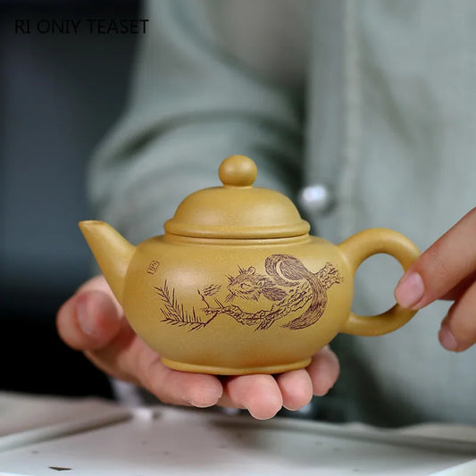 110ml Authentic Yixing Purple Clay Teapot Handmade Section Mud Filter Tea Pot Home Zisha Beauty Kettle Chinese Tea Set Gifts