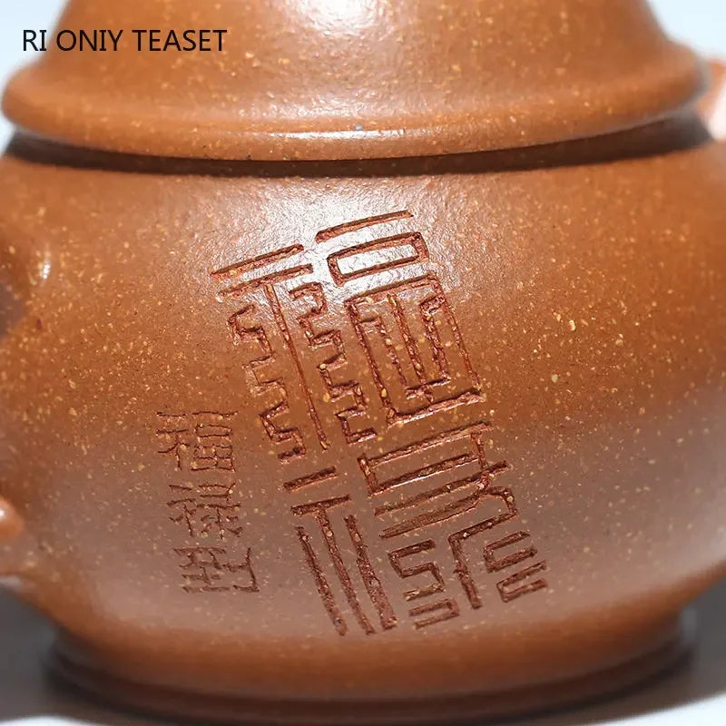 110ml Chinese Yixing Purple Clay Teapots Famous Artists Handmade Small Capacity Tea Pot Kettle High-end Zisha Tea Set Collection