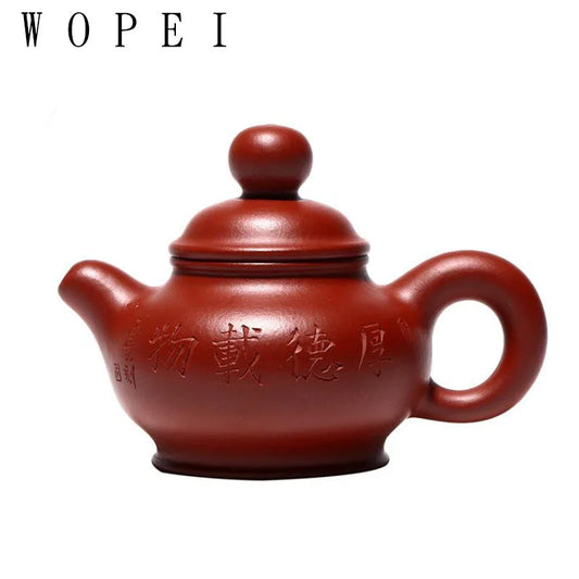 110ml Yixing High-end Purple Clay Teapot Famous Handmade Tea Pot Raw Ore Dahongpao Kettle Chinese Zisha Tea Set Collection