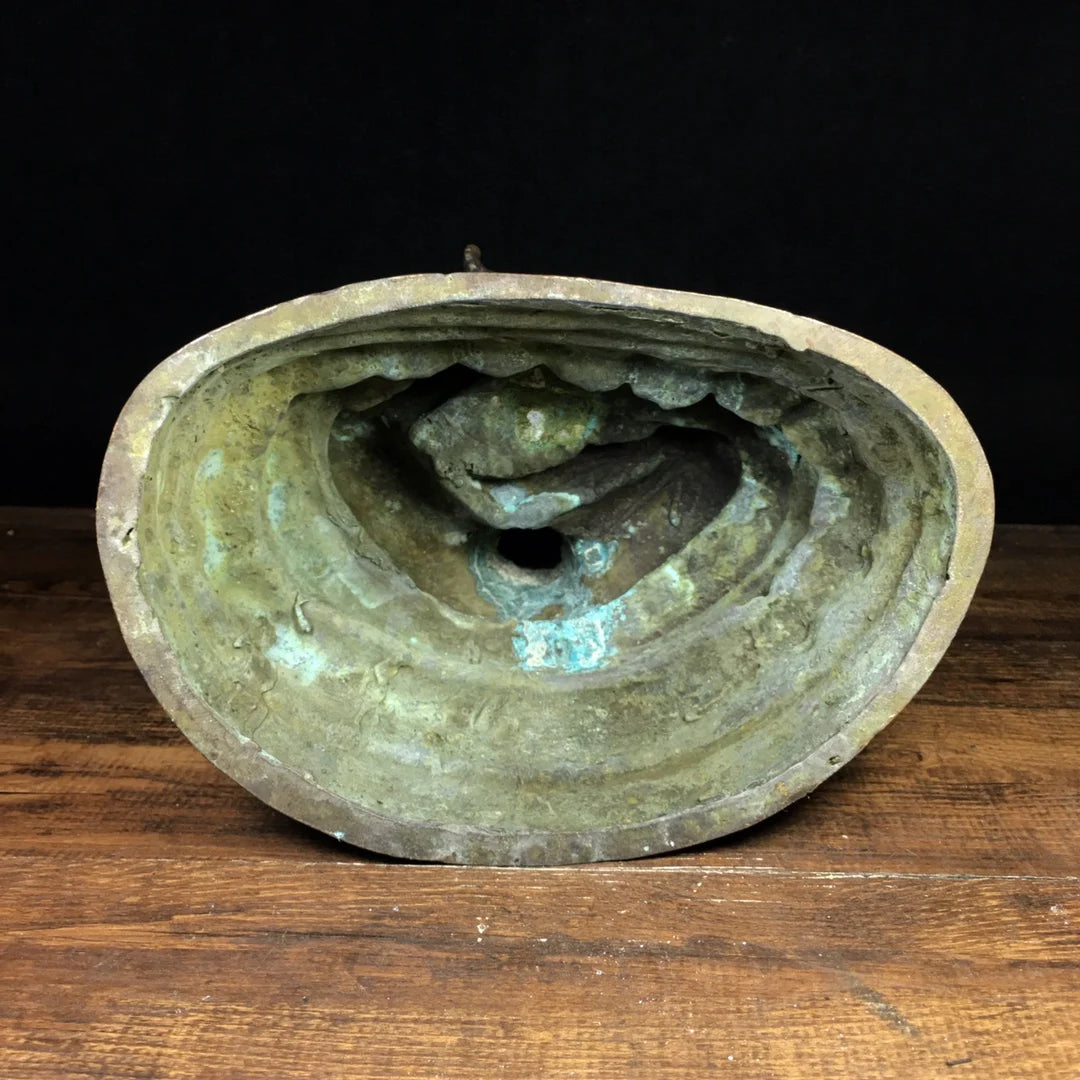 12"Tibetan Temple Old Bronze Cinnabar Mud gold Green Tara Sitting Buddha Double Lotus Terrace Worship Hall Town house Exorcism