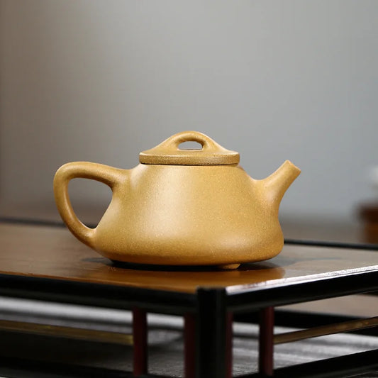 120cc Real Handmade Yixing Teapot Azure Clay Xishi Pot Chinese Kettle Kung Fu Zisha Tea Set Pure Teaware