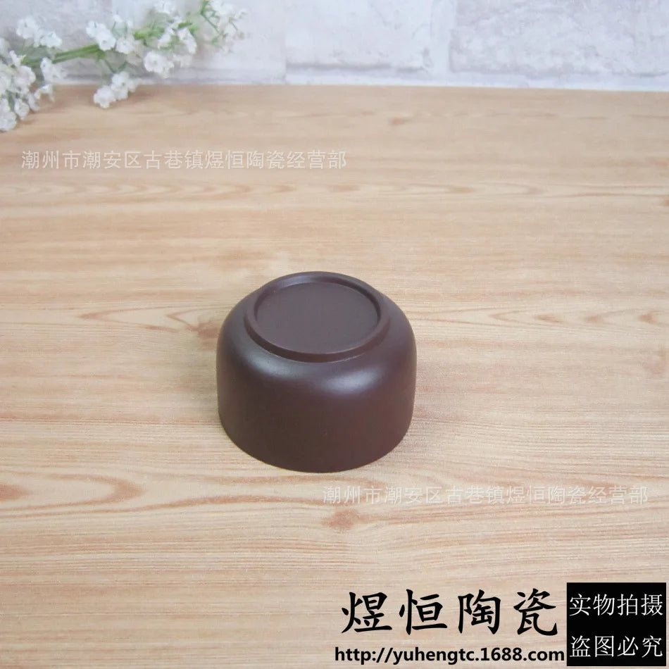 120cc Yixing Handmade Purple Clay Teacup Authentic Dahongpao Tea Bowl Travel Portable Pu'er Master Cup Chinese Tea Set Supplies