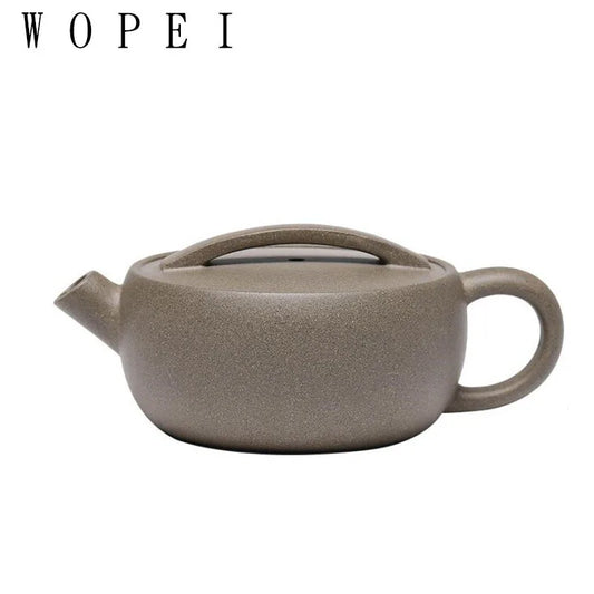 120ml High-end Yixing Purple Clay Teapot Famous Handmade Large Diameter Tea Pot Kettle Chinese Zisha Tea Set Collection Gifts