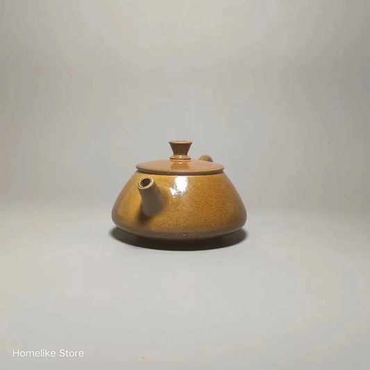 130ml Chaishao Chai-fired Jianshui Clay Pure Handmade Shipiao TeaPot(Not Yixing Zisha) Kung Fu Tea Set Drinkware Tea Ceremony