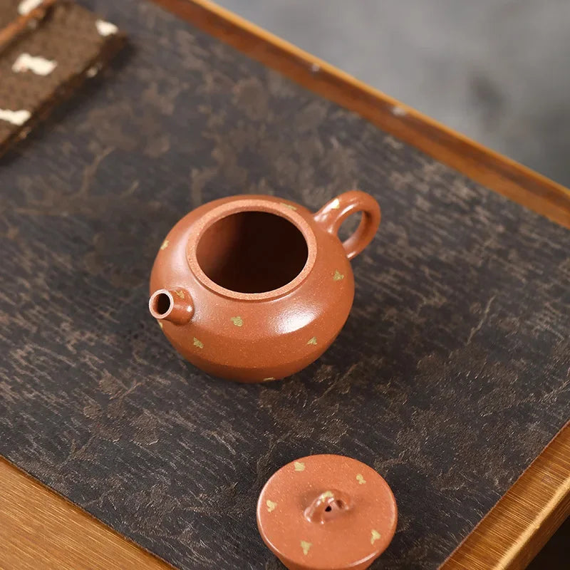 130ml Chinese Yixing Famous Purple Clay Teapots Household Beauty Kettle Handmade Tea Pot Raw Ore Zisha Tea Set Accessories