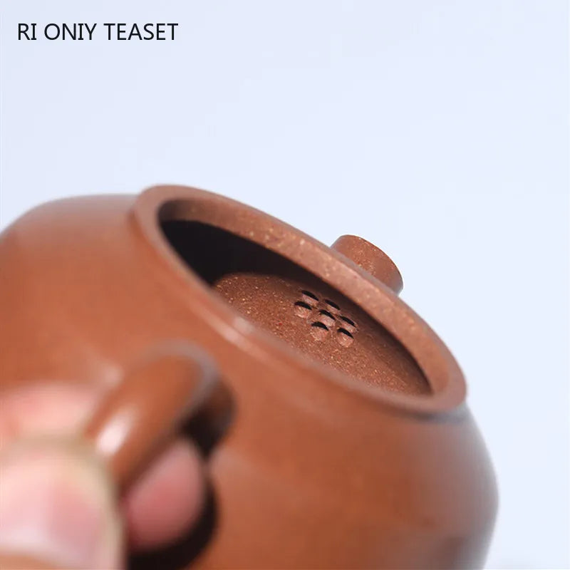 130ml Chinese Yixing Traditional Purple Clay Teapots Beauty Kettle Famous Artists Handmade Tea Pot Raw Ore Zisha Tea Set