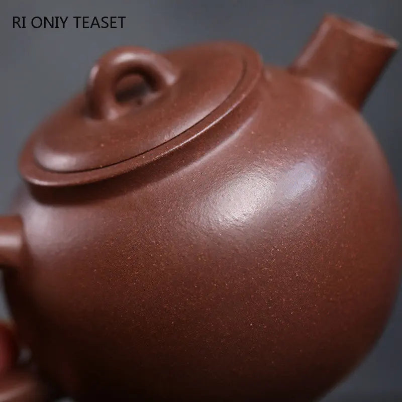 130ml Yixing Small Capacity Purple Clay Teapots Handmade Tea Pot Raw Ore Beauty Kettle Chinese High-end Zisha Tea Set Collection