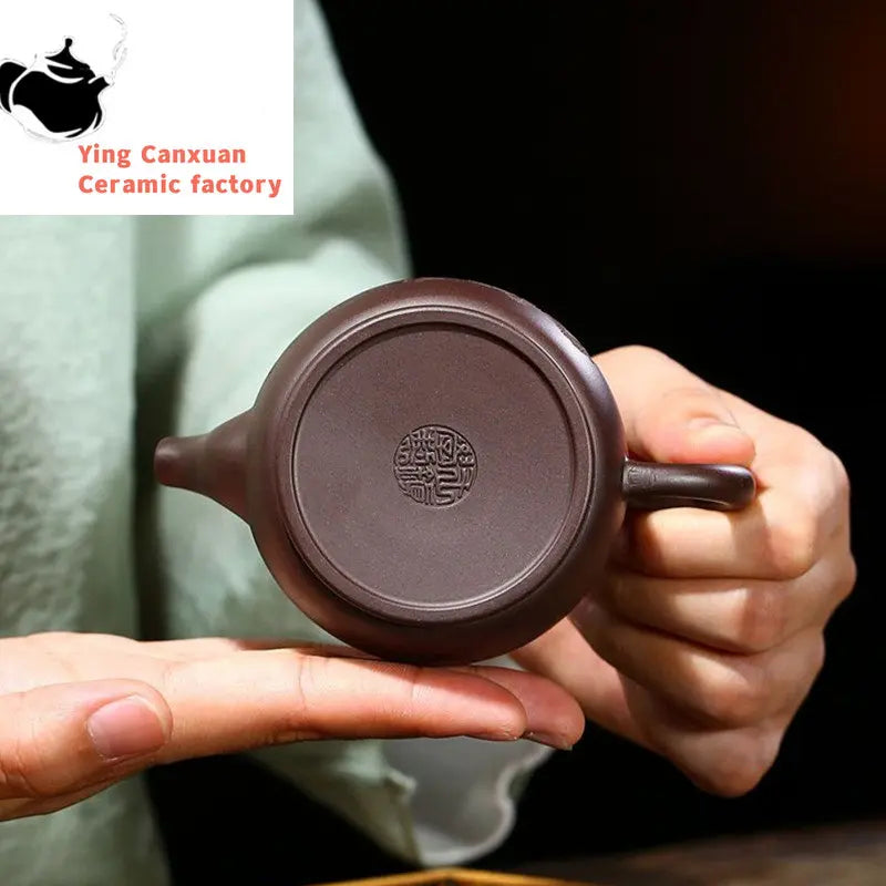 140ml Traditional Yixing Purple Clay Teapots Raw Ore Zhu Mud Home Tea Pot Zisha Filter Beauty Kettle Customized Tea Set Gifts