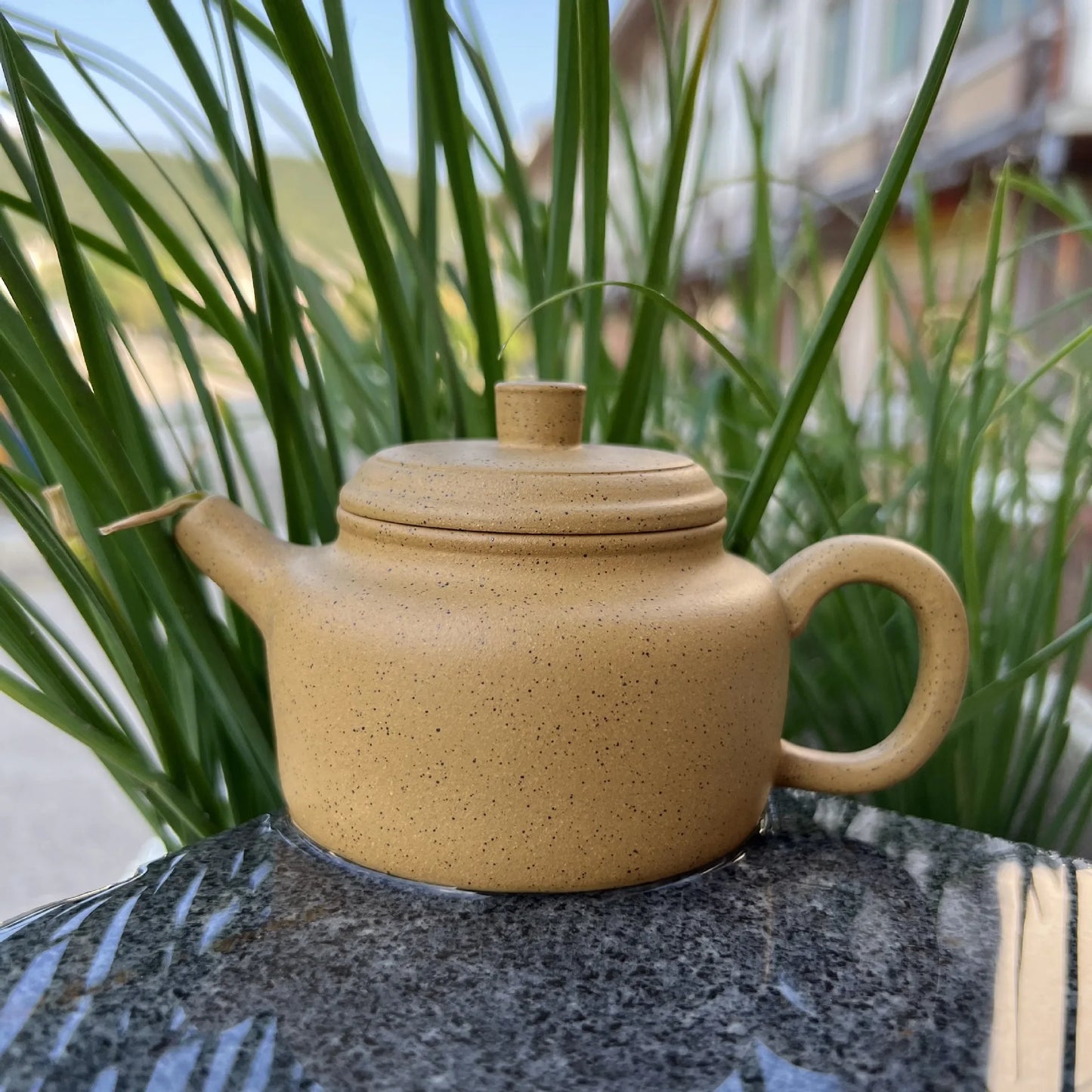 160cc Yellow Orange Peel Master Handmade Favorites Kettle Flat Teapot Grapefruit Peel Health Pot For Tea Oolong Tea Ceremony