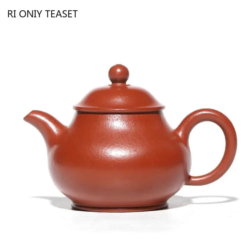 160ml Chinese Yixing Purple Clay Teapots Famous Artists Handmade Tea Pot Raw Ore Coarse Sand Zhu Mud Beauty Kettle Zisha Tea Set