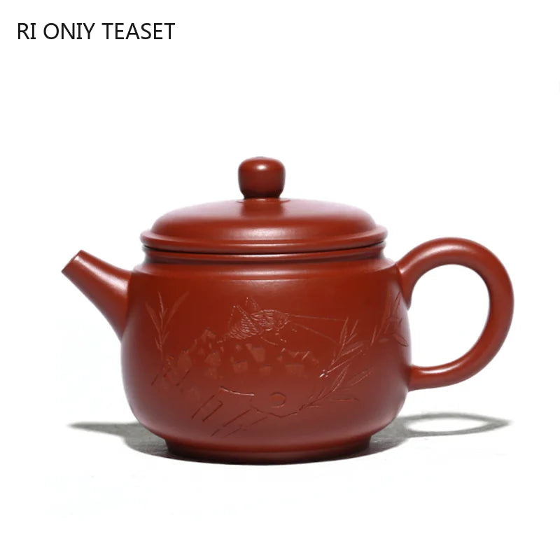 160ml Traditional Yixing Handmade Purple Clay Teapots Raw Ore Dahongpao Mud Tea Pot Kettle Chinese Zisha Teaware Tea Set