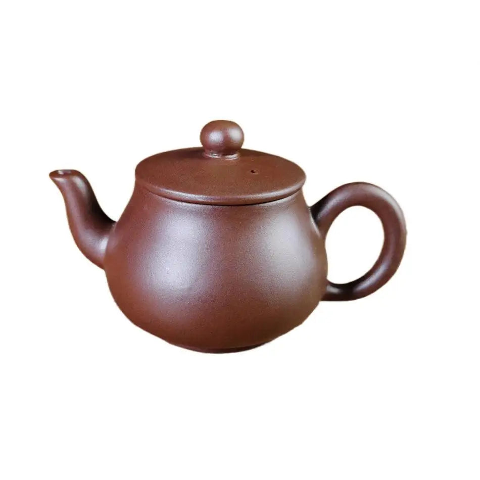 160ml Yixing Raw Ore Purple Sand Teapot Handmade Purple Mud Ball Hole Filter Kettle Zisha Beauty Stone Scoop Pot Home Tea Sets