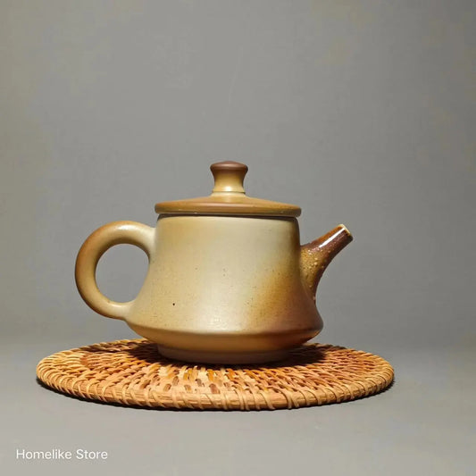 165ml Chaishao Chai-fired Jianshui Clay Pure Handmade Base-shapedTeaPot(Not Yixing Zisha) Kung Fu Tea Set Drinkware Tea Ceremony