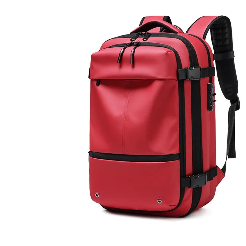 17.3 inch Laptop Backpack vacuum compression Travel Men Backpack Business Large Capacity school Backpack expand outdoor backpack