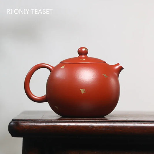 170ml Chinese Yixing Authentic Purple Clay Teapots Beauty Kettle Famous Artists Handmade Xishi Tea Pot Raw Ore Zisha Tea Set