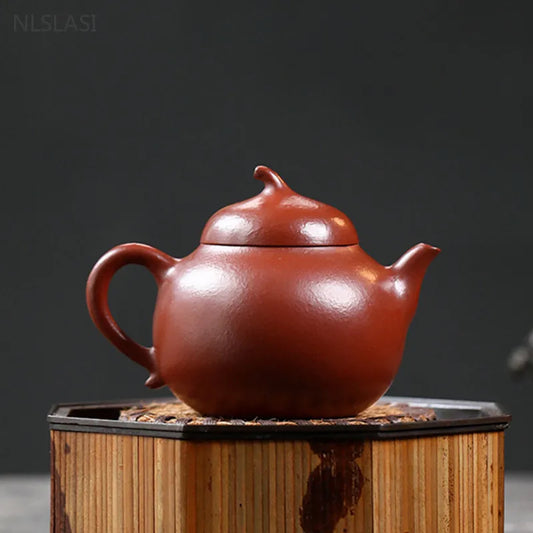 170ml Chinese Yixing Purple Clay Teapot Handmade Zhu Mud Beauty Kettle High Quality Zisha Tea Accessories Custom Filter Teaware