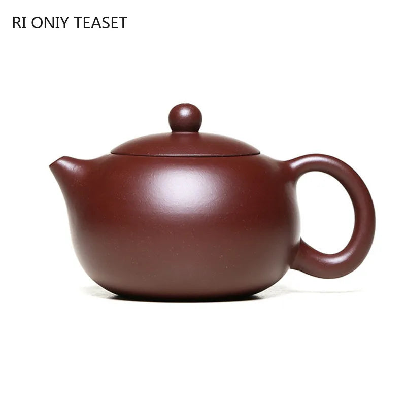 170ml Chinese Yixing Purple Clay Teapots Raw Ore Zhu Mud Famous Handmade Xishi Tea Pot Authentic Zisha Kettle Teaware Gifts