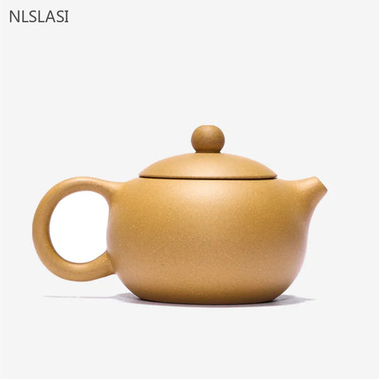 180ML Authentic Yixing Purple Clay Teapot Tradition Xishi Tea Pot Handmade Ball Hole Filter Tea Infuser Home Customized Teaware