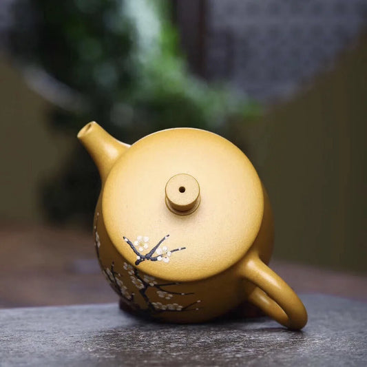 180ml Hand-carved Yixing Purple Clay Teapot Section Mud Stone Scoop Tea Infuser Custom Zisha Tea Set Chinese Tea Accessories