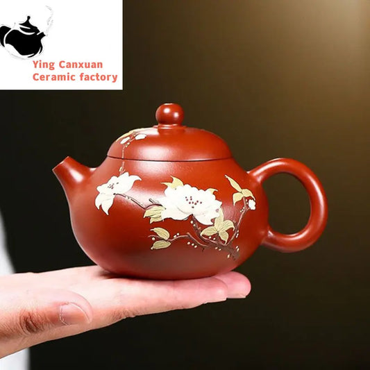 180ml Master Handmade Yixing Purple Clay Teapot Raw Ore Dahongpao Beauty Filter Tea Pot Boutique Zisha Tea Maker Teaware