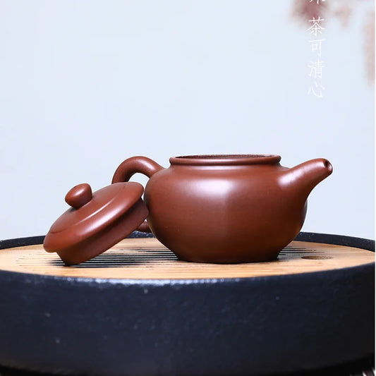 180ml Yixing Zisha Teapot Handmade Teapot Purple Clay Pot Teaware Tea Making Tools Kettle Tea Utensils Home Tea Accessories