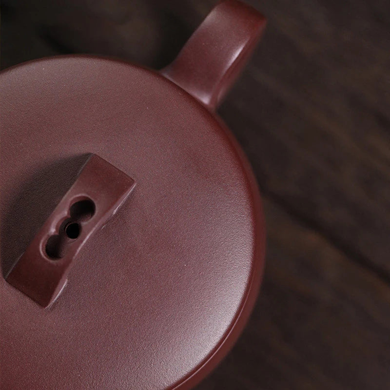 190ml Chinese Yixing Purple Clay Teapots Famous Artists Handmade Large Caliber Tea Pot Beauty Kettle Zisha Tea Set Teaware