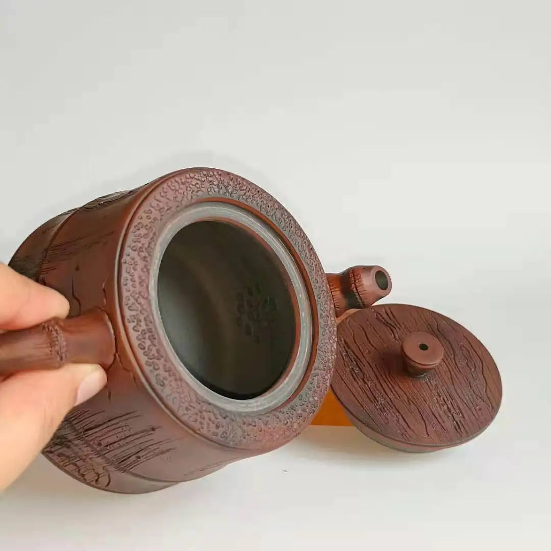 190ml Jianshui Purple Clay Pure Handmade Tree Stump Tea Pot(Not Yixing Zisha) Kung Fu Tea Set Drinkware Tea Ceremony