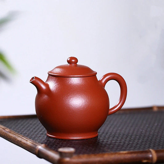 190ml Yixing High-end Purple Clay Teapots Famous Handmade Tea Pot Raw Ore Pear Skin Dahongpao Mud Kettle Chinese Zisha Tea Set