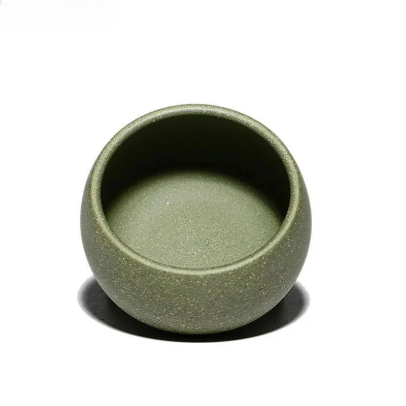 2 Pcs/set Yixing Boutique Purple Clay Teacup Raw Ore Green Mud Handmade Tea Bowl Master Tea Cup Customized Tea Set Accessories