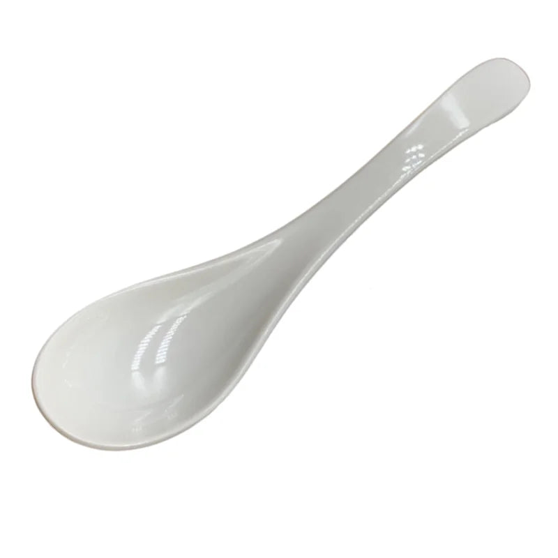 2 pcs Plastic Soup Spoons, Japanese Rice Spoons, Melamine Sauces Soup Spoon, Porridge Spoon, Ramen Pho Wonton