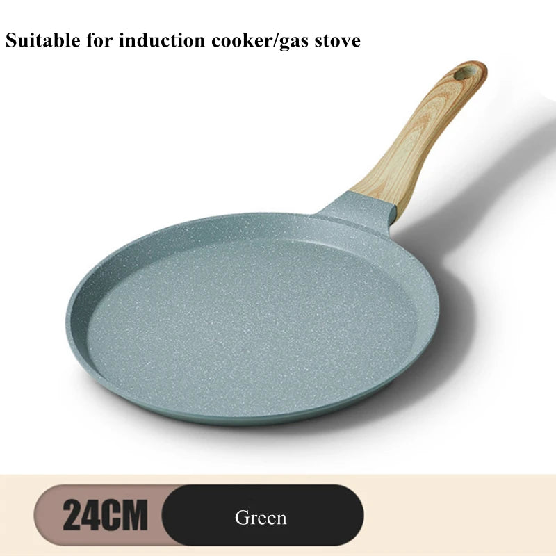 20/24cm Korean Aluminum Grill Frying Pan Durable Nonstick Egg Pancake Omelette Pan Baking Pizza Cooking Pots Kitchen Kitchenware
