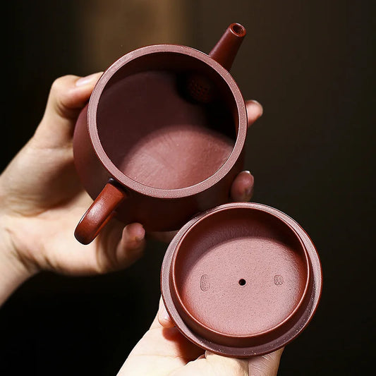 200cc Authentic Yixing teapot zisha tea pot Raw ore Purple mud Chinese handmade kettle purple clay drinkware
