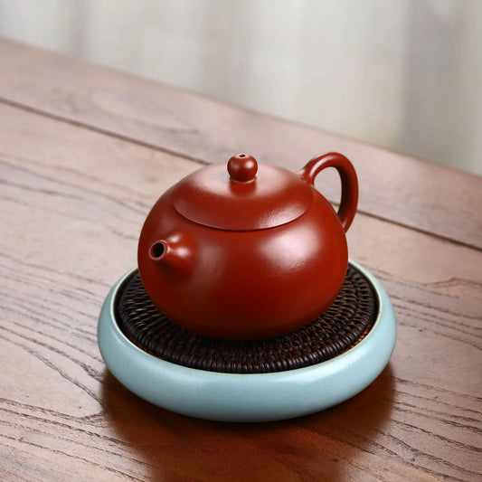 200cc Chinese Yixing High-end Purple Clay Teapot Master Xishi Tea Pot Ball Shaped Infuser Handmade Kettle Authentic Zisha Tea
