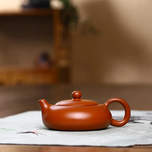 200cc Yixing Purple Clay Teapot Handmade 7 Hole Filter Ore Dahongpao Zisha Tea Set Chinese Kettle Gift High Quality