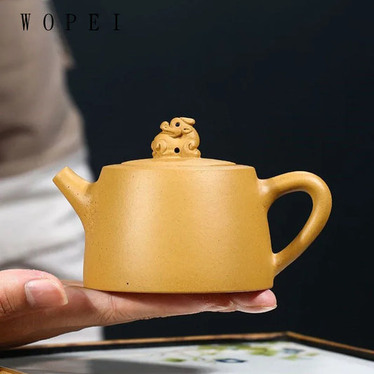 200ml Authentic Yixing Purple Clay Teapot Master Handmade Tea Pot Raw Ore Duan Mud Kettle Chinese Zisha Tea Set Customized Gifts