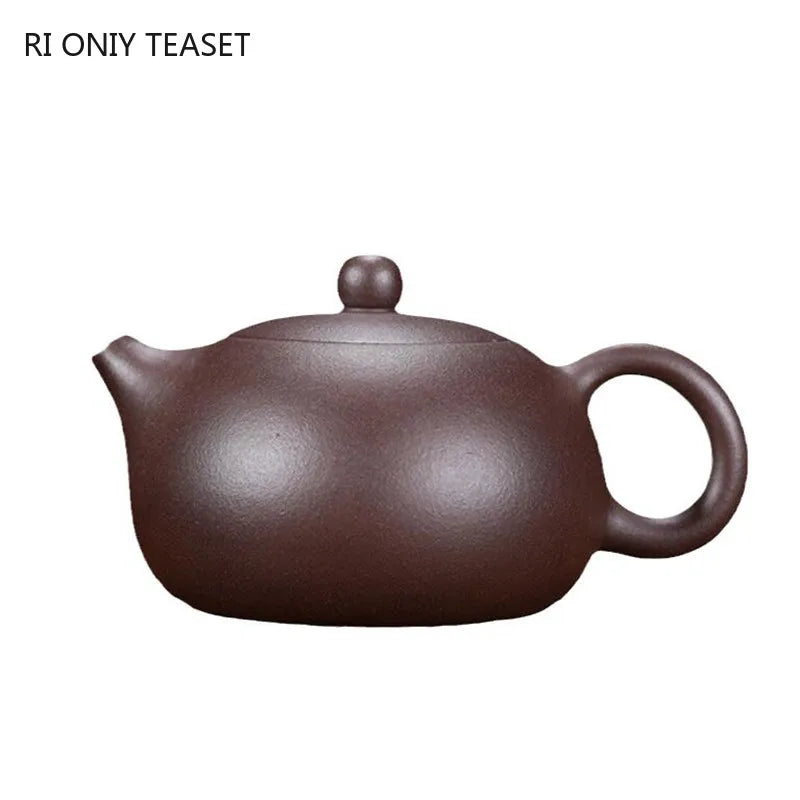 200ml Chinese Yixing Famous Purple Clay Teapots Handmade Xishi Tea Pot Ball Hole Filter Beauty Kettle Authentic Zisha Tea Set