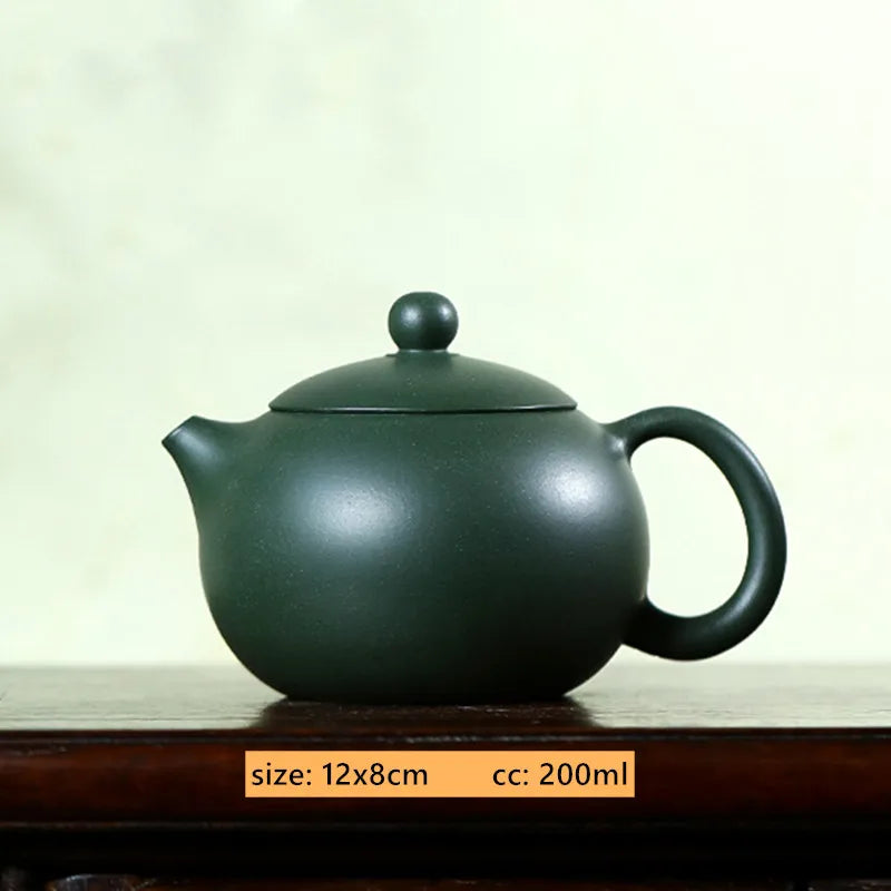 200ml Chinese Yixing Purple Clay Teapot Raw Ore Azure Mud Tea Set Master Handmade Filter Beauty Tea Infuser Zisha Drinkware
