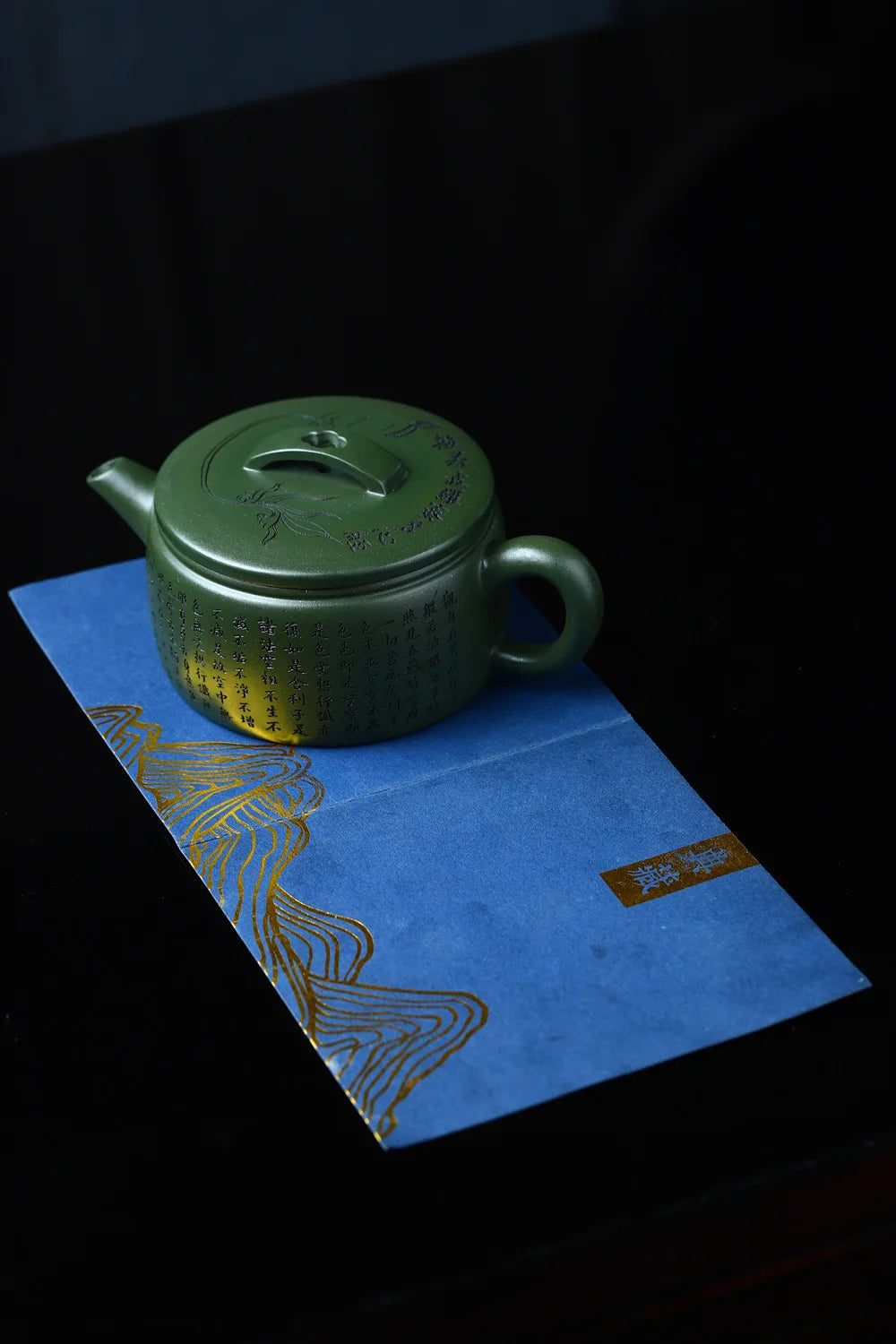 200ml Yixing Purple Clay Teapot Raw Ore Green Mud Hand-carved hanwa Kettle Home Beauty Tea Infuser Chinese Zisha Tea Set