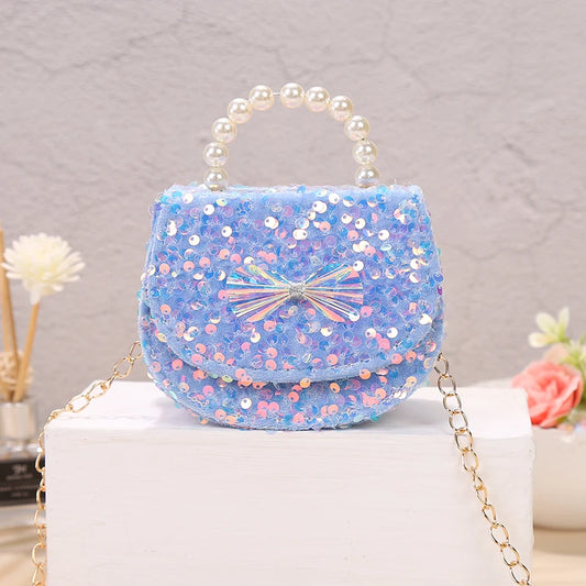 2022 Fashion Princess Cross Body Purse Cute Girl Shoulder Messenger Children Crossbody Chain Handbag Toddler Girl Bags