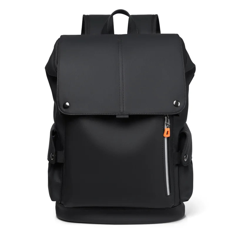 2022 Soft Men PU Leather Bag Trend Business Backpack Large Capacity Waterproof School Backpack Daily Work Travel Laptop Bags