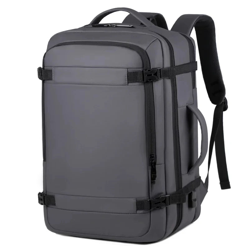 2023 40LExpandable USB Travel Backpack, Flight Approved Carry on Bags for Airplanes,Water Resistant Durable 17-inch backpack men