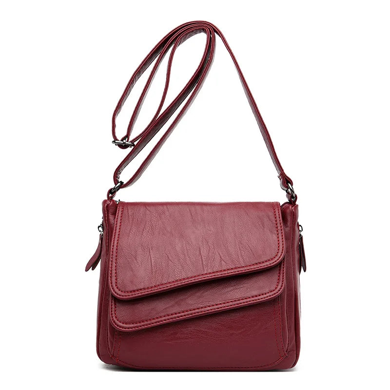 2023 Fashion Soft Leather Shoulder Bags Luxury Women Handbags Designer Brand Casual Crossbody Bags For Women Sac a Main Female