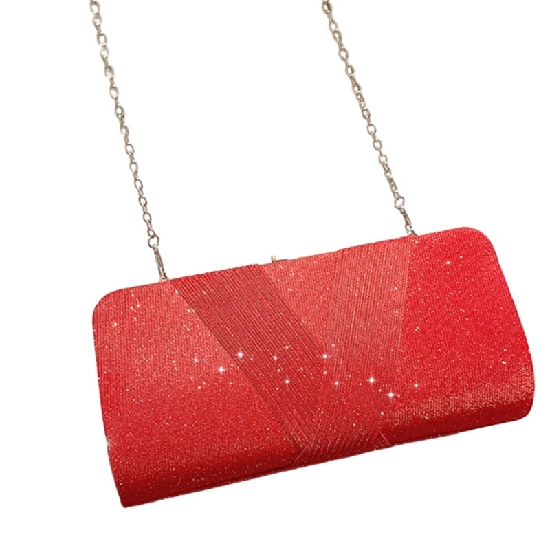2023 Glitter Lady Purse Wedding Clutches Handbag for Women Girl Shoulder Crossbody Bags Fashion Sparkling Evening Bag