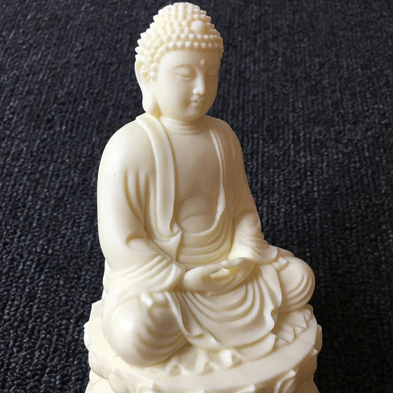 2023 HOME CAR SHOP GOOD talisman Bless safety healthy Sakyamuni buddha statue Sculpture + all powerful gold card Amulet
